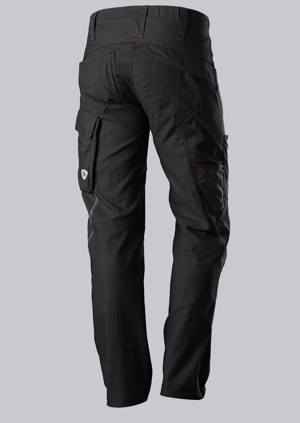 1820-565-0032_BP® Robust work trousers with knee pad pockets_black_Image 2