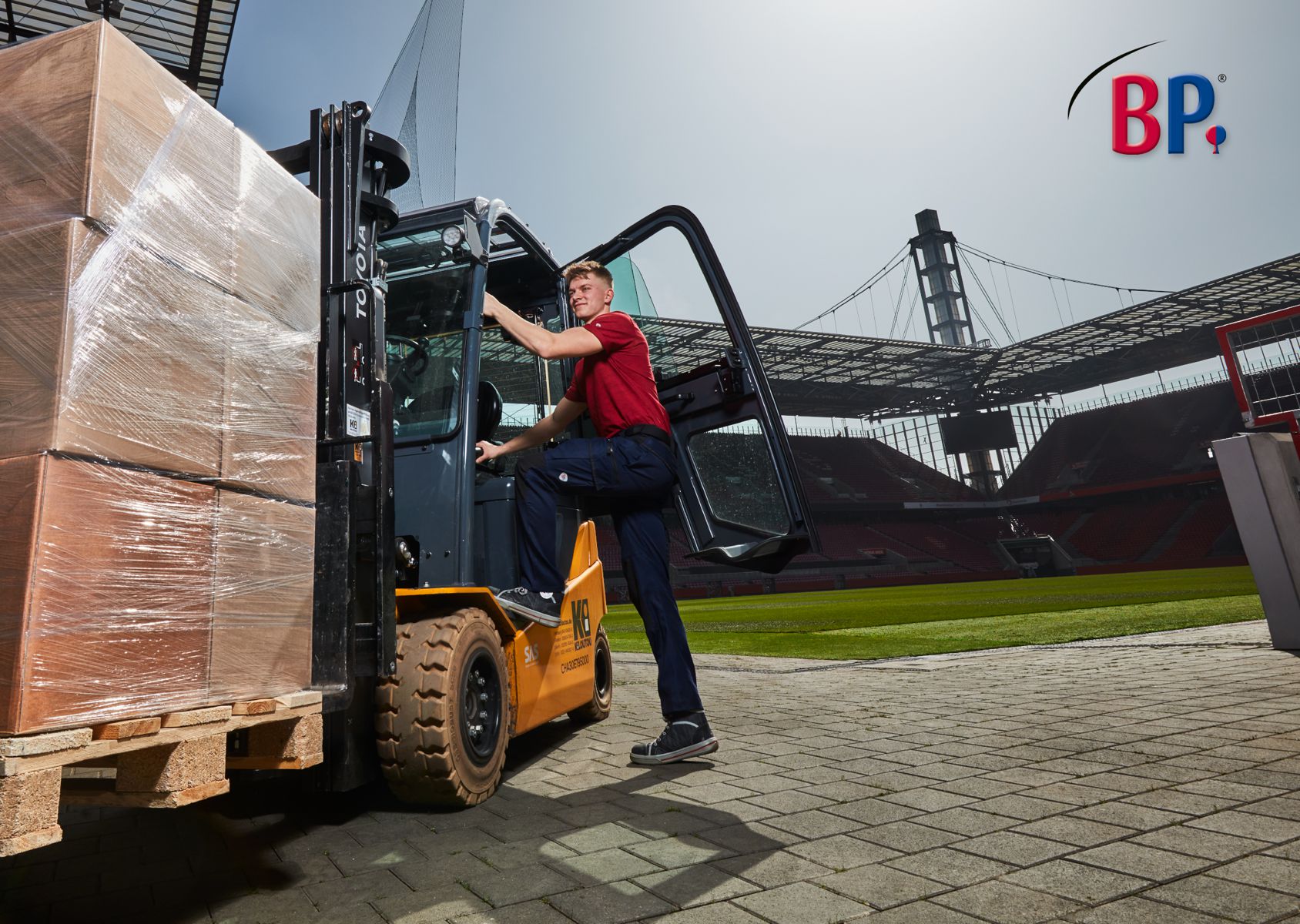 1714-234-81 BP® T-Shirt unisexe rouge Thumbnail 2