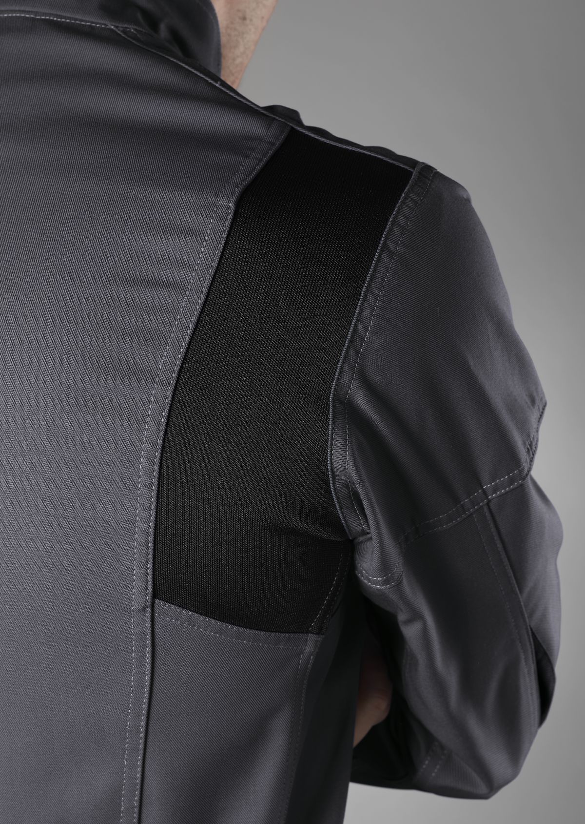 1795-720-5332_BP® Veste de travail avec boutons dissimulés_gris foncé/noir_image 3