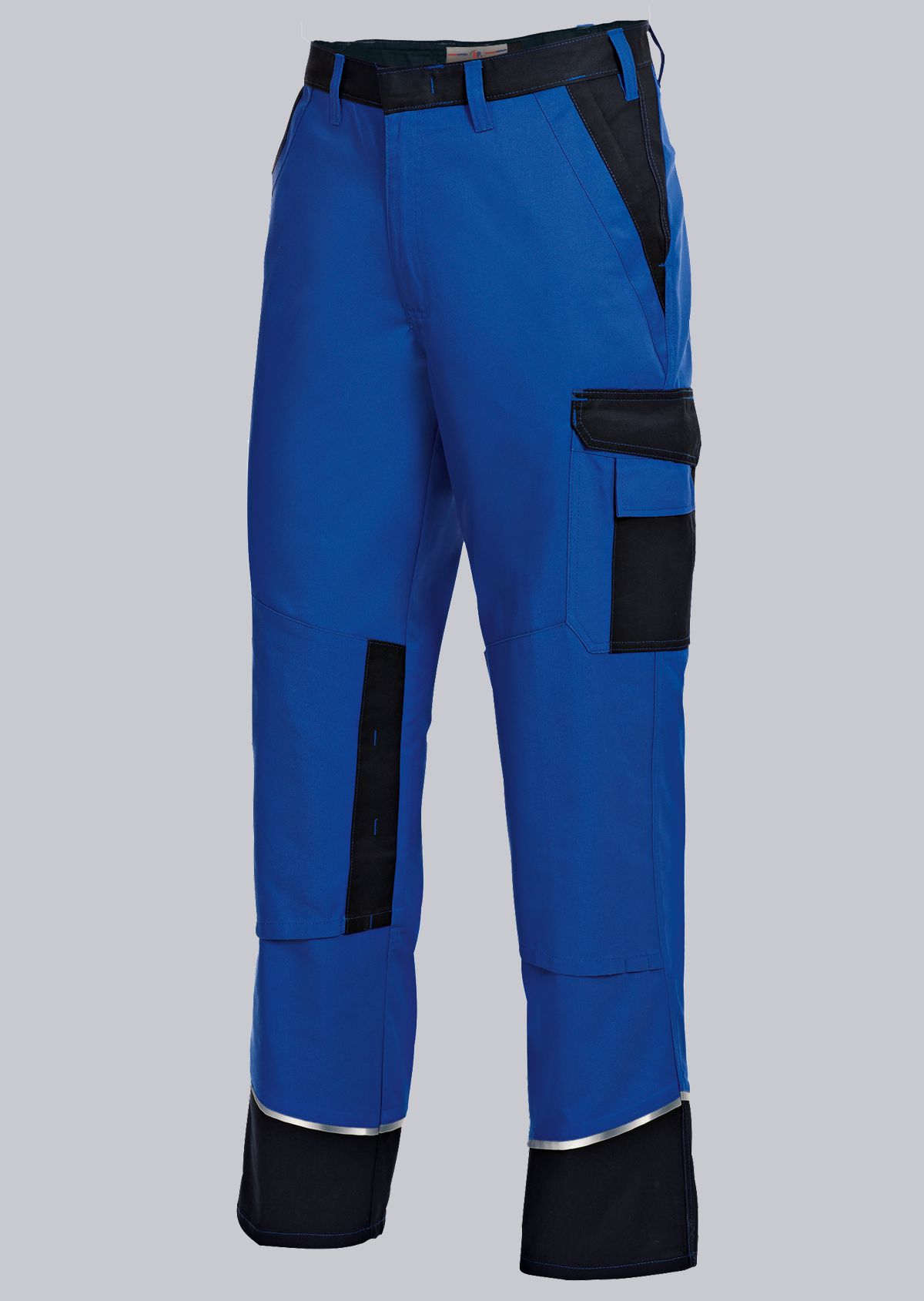 1609-559-13_BP® Work trousers with concealed buttons, knee pad pockets_royal blue/black_Image 1