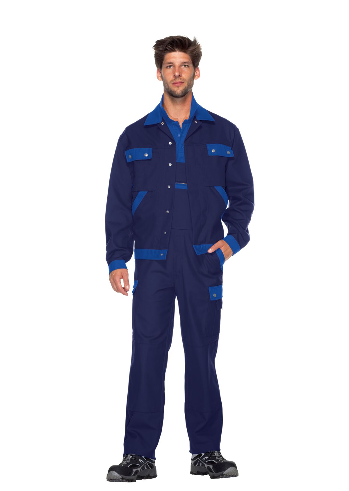 BP® Komfort-Arbeitsjacke dunkelblau/königsblau Thumbnail 2