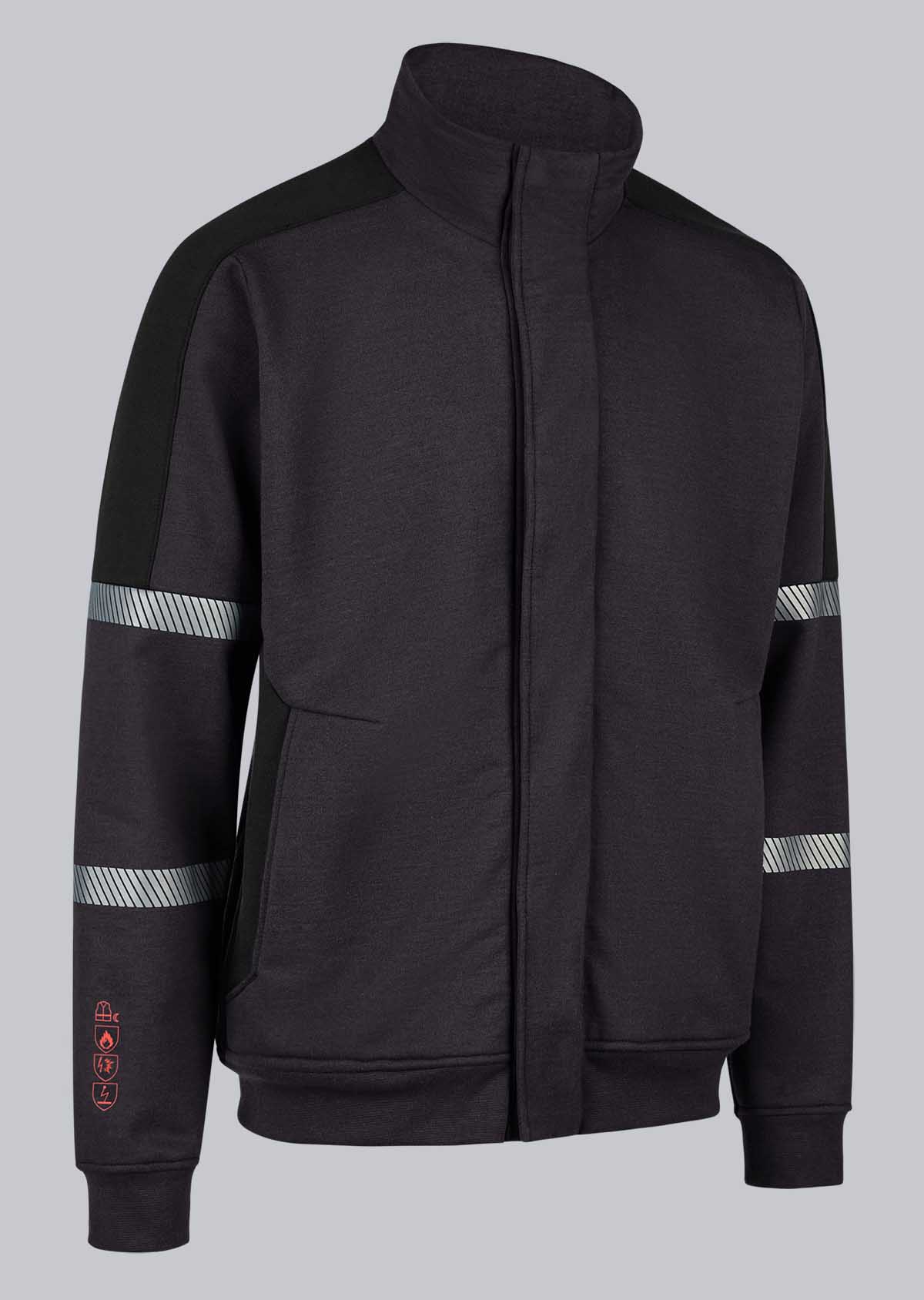 2429-629-5632 BP® Veste sweat multinormes APC1, visibilité améliorée anthracite/noir Thumbnail 2