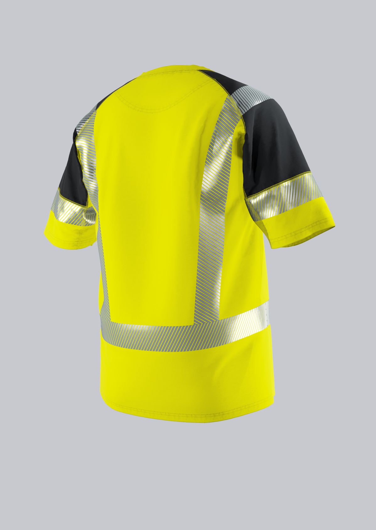 2139-861-6656_BP® Warnschutz-Funktions-T-Shirt, recyceltes Polyester_warngelb/anthrazit_Bild 2