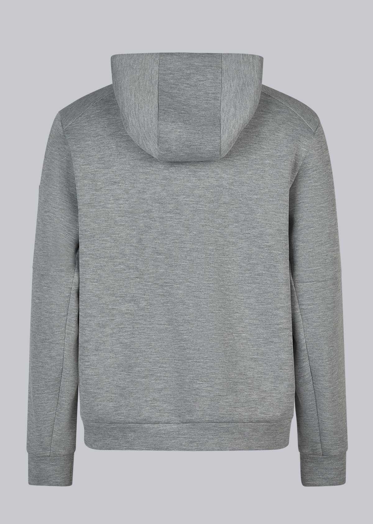 BP® Veste sweat avec capuche gris chiné Thumbnail 3