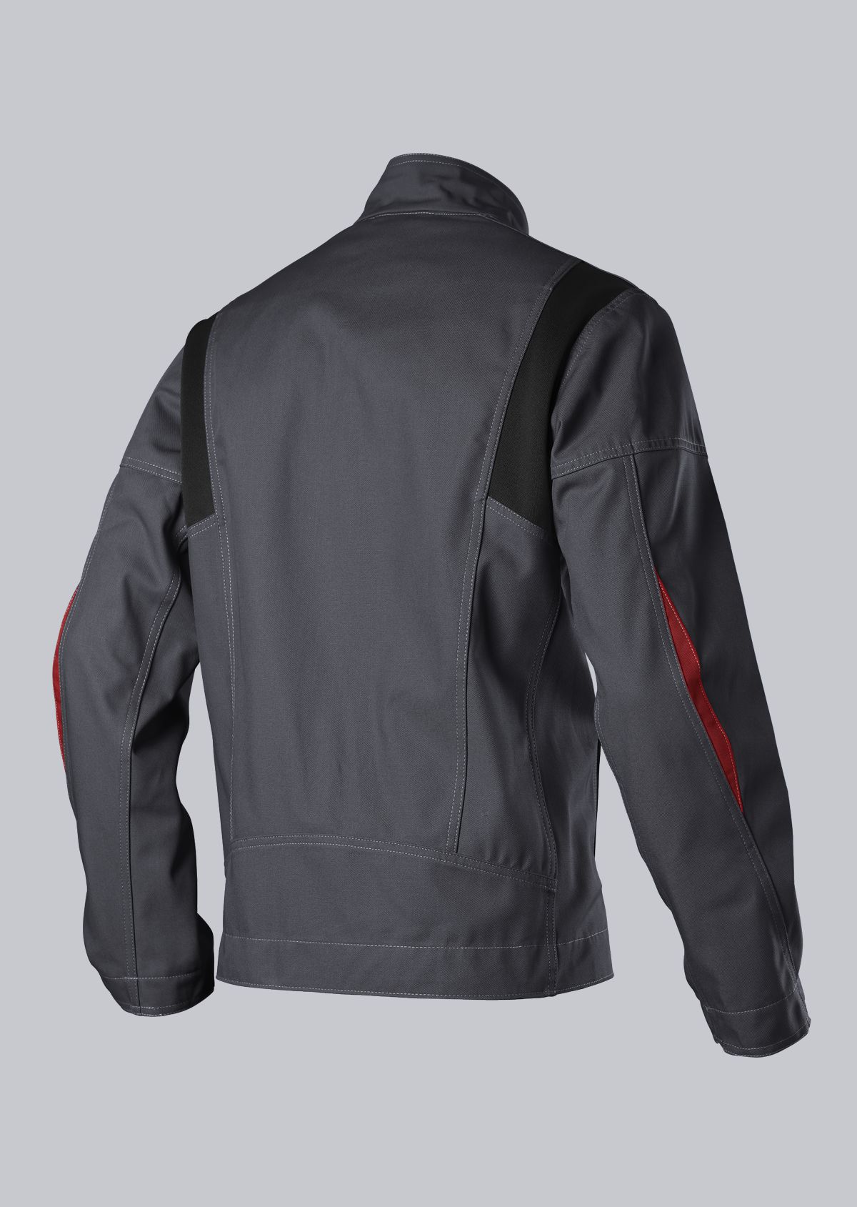 1795-720-5681 BP® Komfort-Arbeitsjacke mit Stretcheinsätzen anthrazit/rot Thumbnail 1