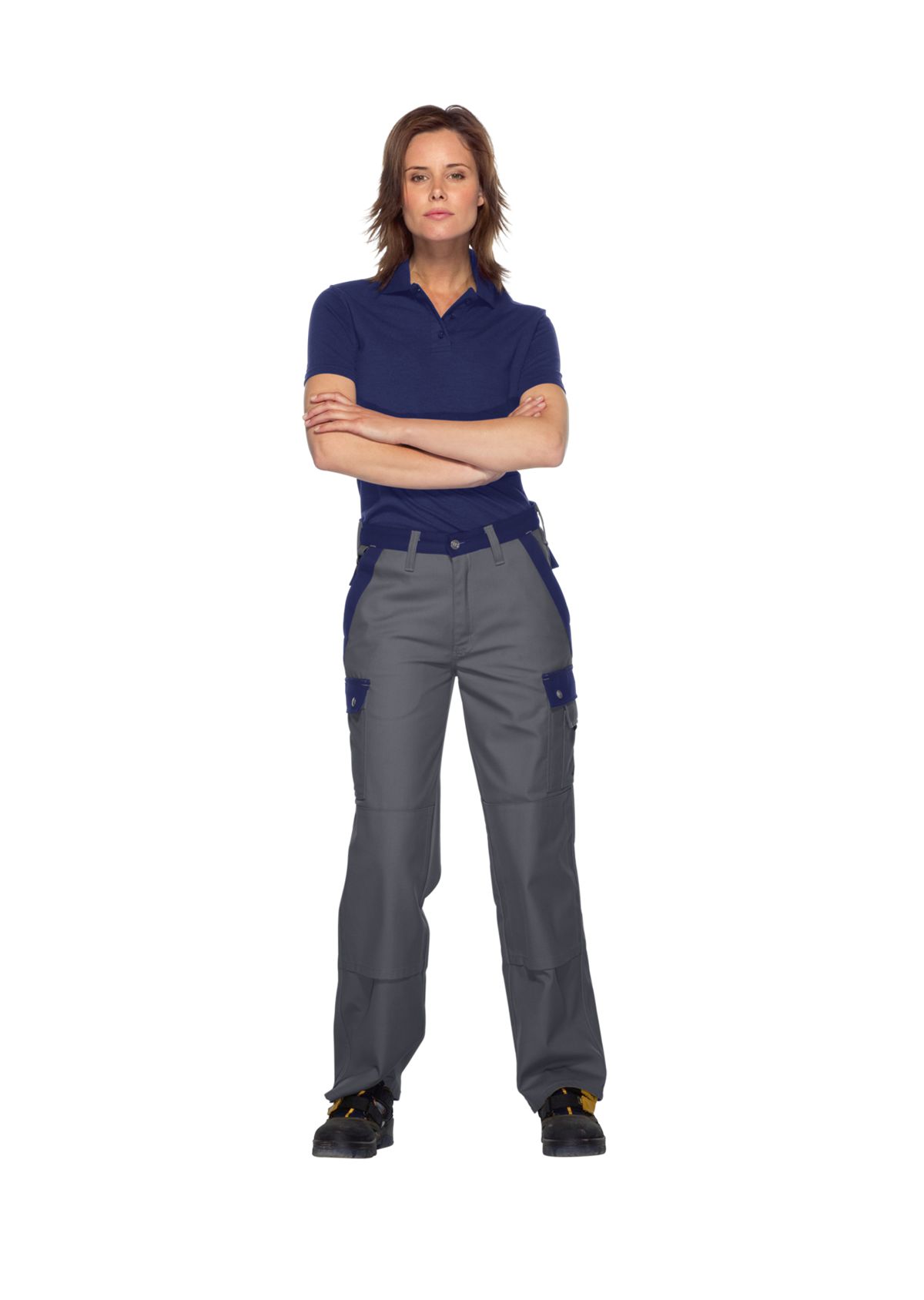 1815-720-153_BP® Comfort cargo trousers with knee pad pockets_dark grey/dark blue_Image 3
