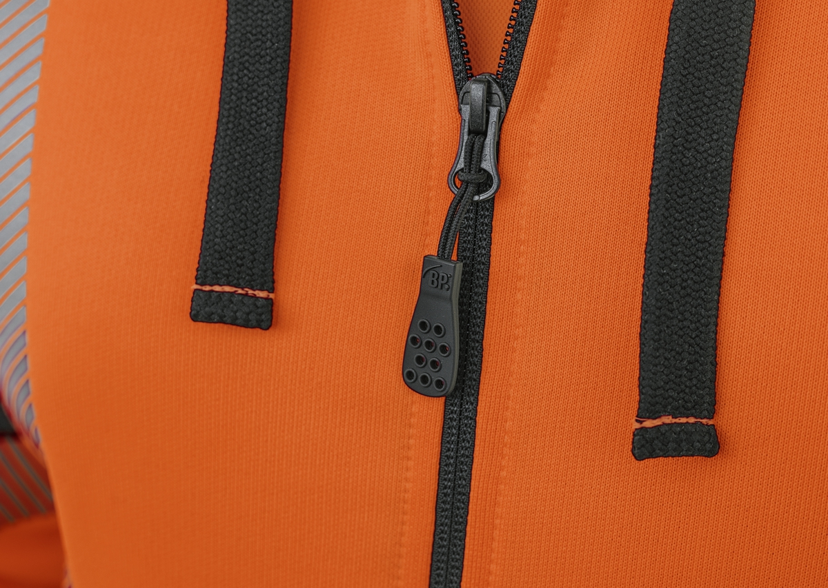 2138-873-6556 BP® High-visibility sweat jacket with hood warning orange/anthracite Thumbnail 2