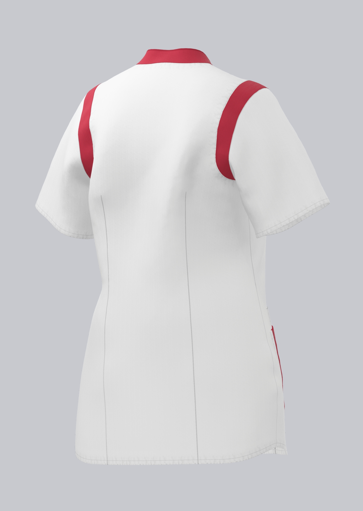 1710-684-2188 BP® Stretch women's tunic white/coral Thumbnail 1