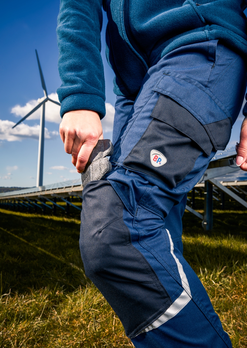 2446-581-1432 BP® Lichte multinorm-broek APC2 voor dames nachtblauw/zwart Thumbnail 4