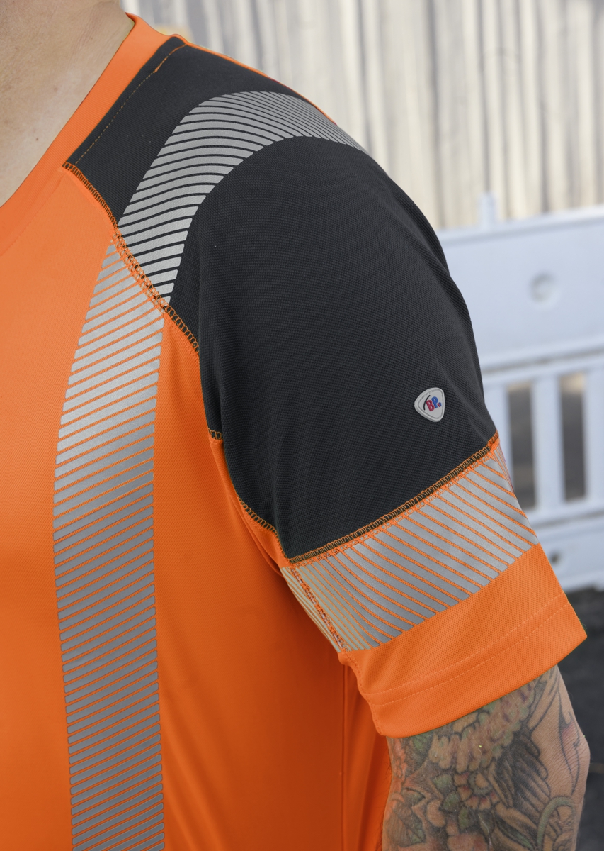 2139-861-6556 BP® High-visibility functional T-shirt warning orange/anthracite Thumbnail 4