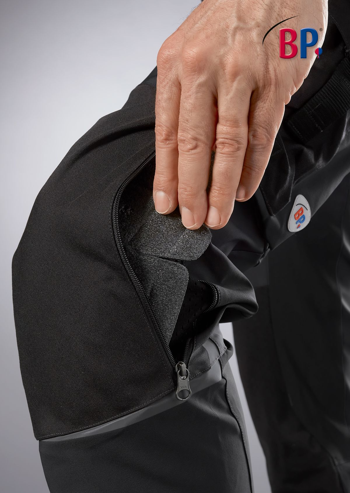 1861-620-0032 BP® Super-stretch work trousers with knee pad pockets black Thumbnail 4