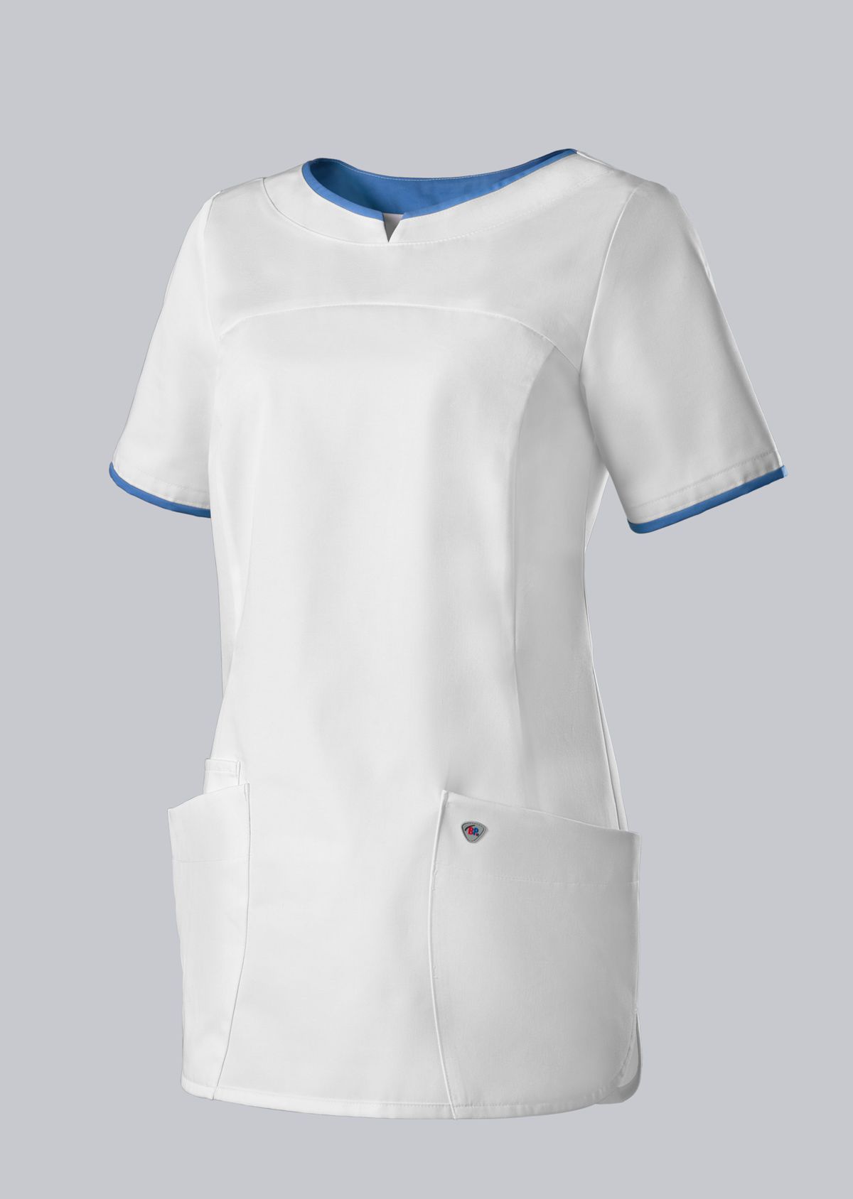 1700-485-2106_BP® Schlupfkasack für Damen_weiß/azurblau_Cover Bild