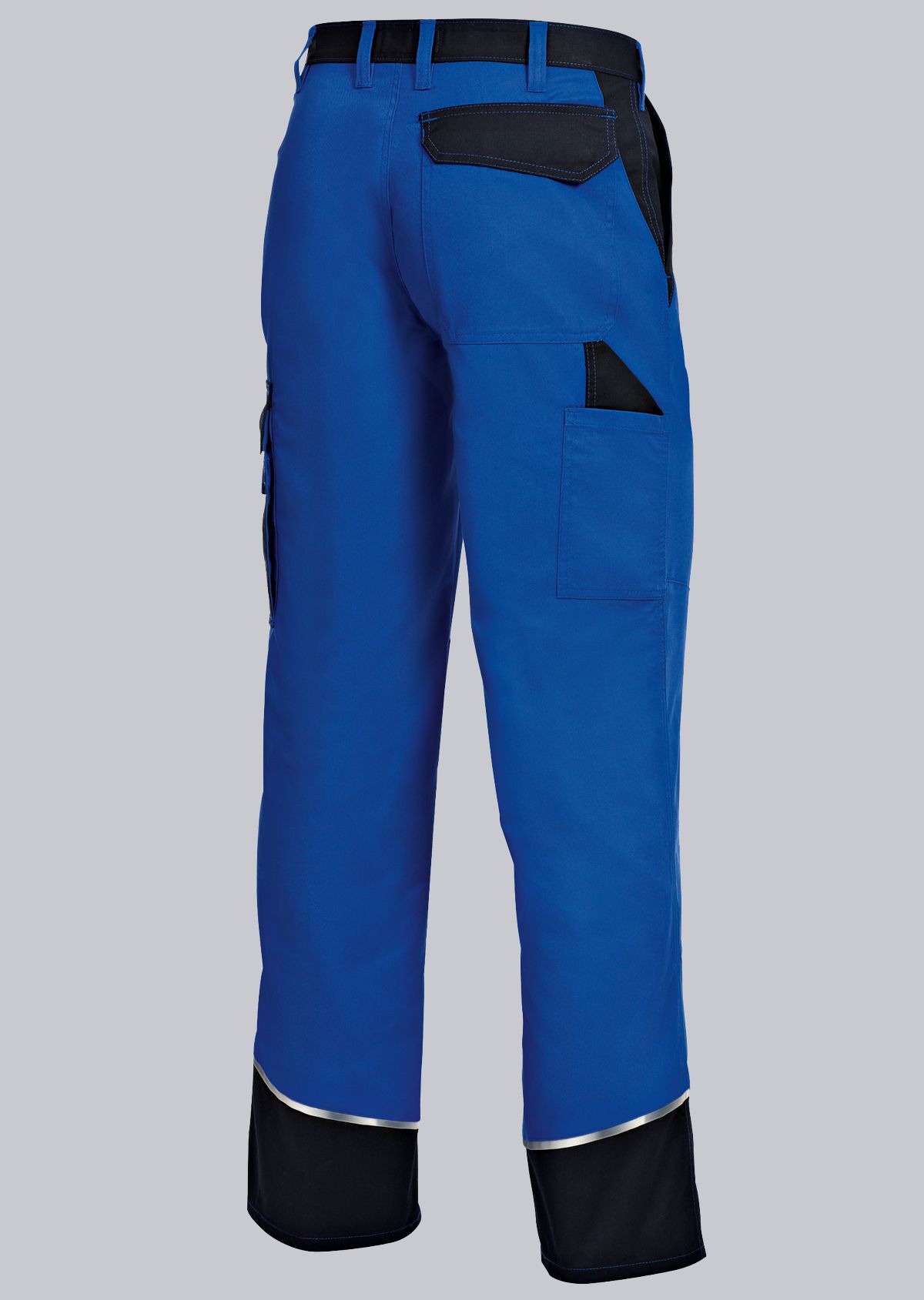 1609-559-13 BP® Work trousers with concealed buttons, knee pad pockets royal blue/black Thumbnail 1