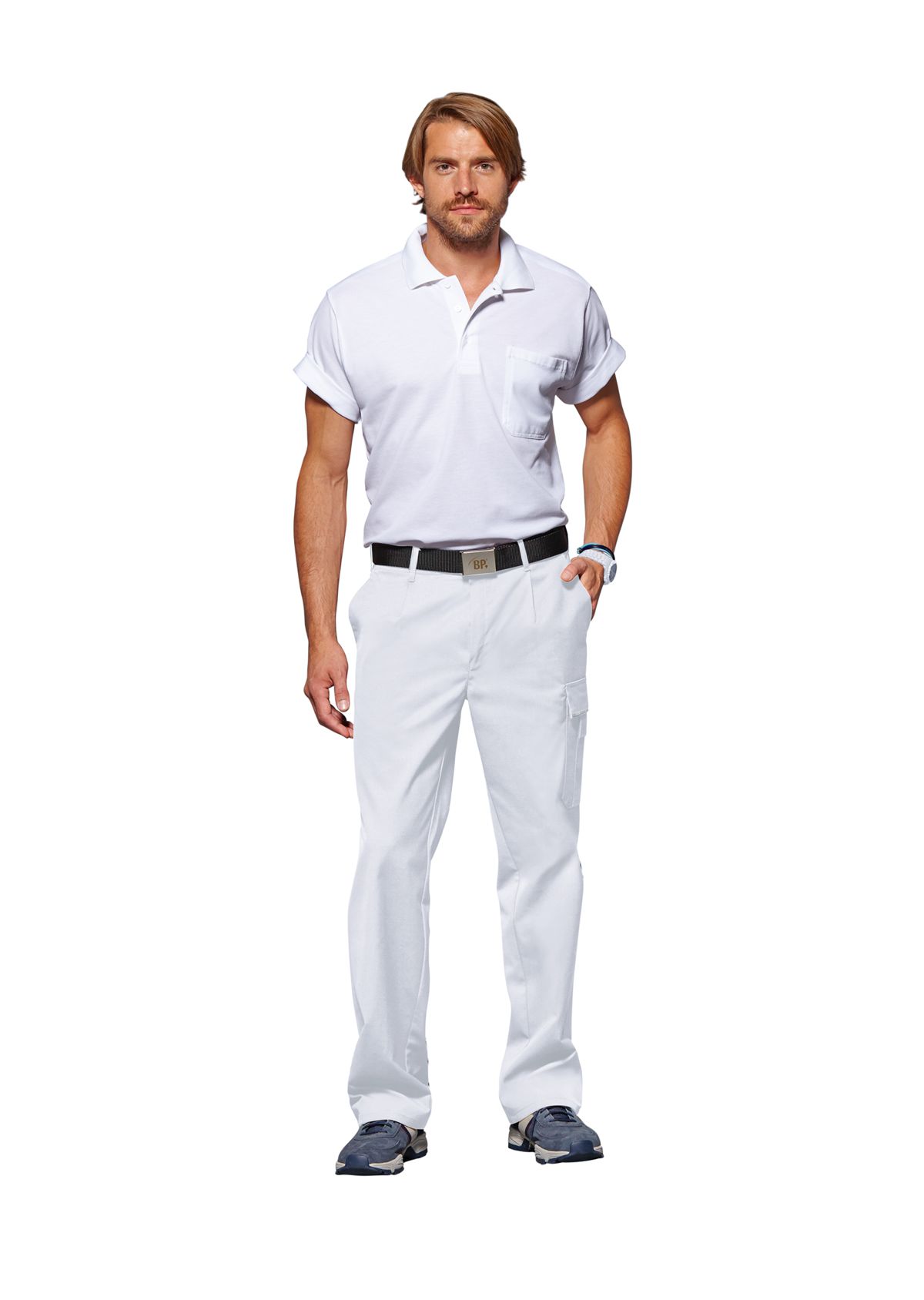 BP® Work trousers with concealed buttons
