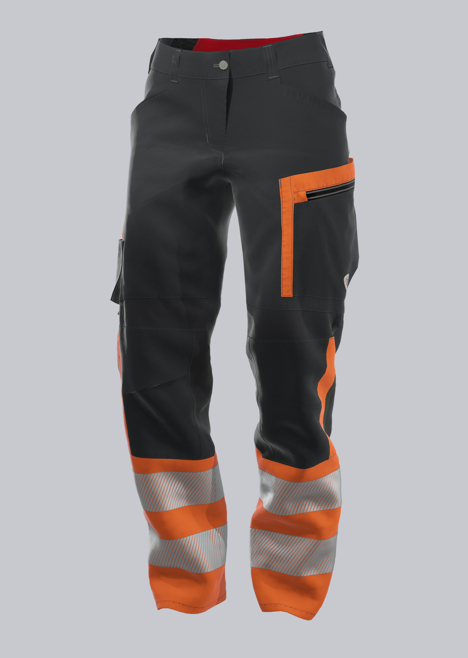 BP® Warnschutz-Hybrid-Hose Klasse 1 für Damen anthrazit/warnorange Cover Bild