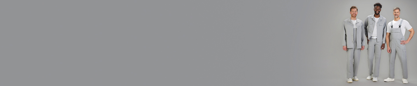 Banner mit Mitarbeitern in BP® HACCP-Kleidung für Lebensmittelhygiene.