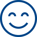 Pictogram: lachende smiley