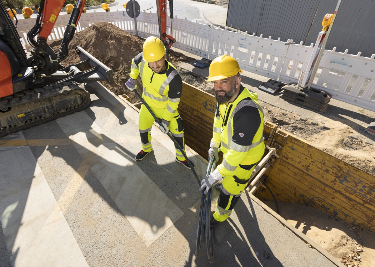 2137-873-6656 BP® Zip-sweater met hoge zichtbaarheid signaalgeel/antraciet Thumbnail 7