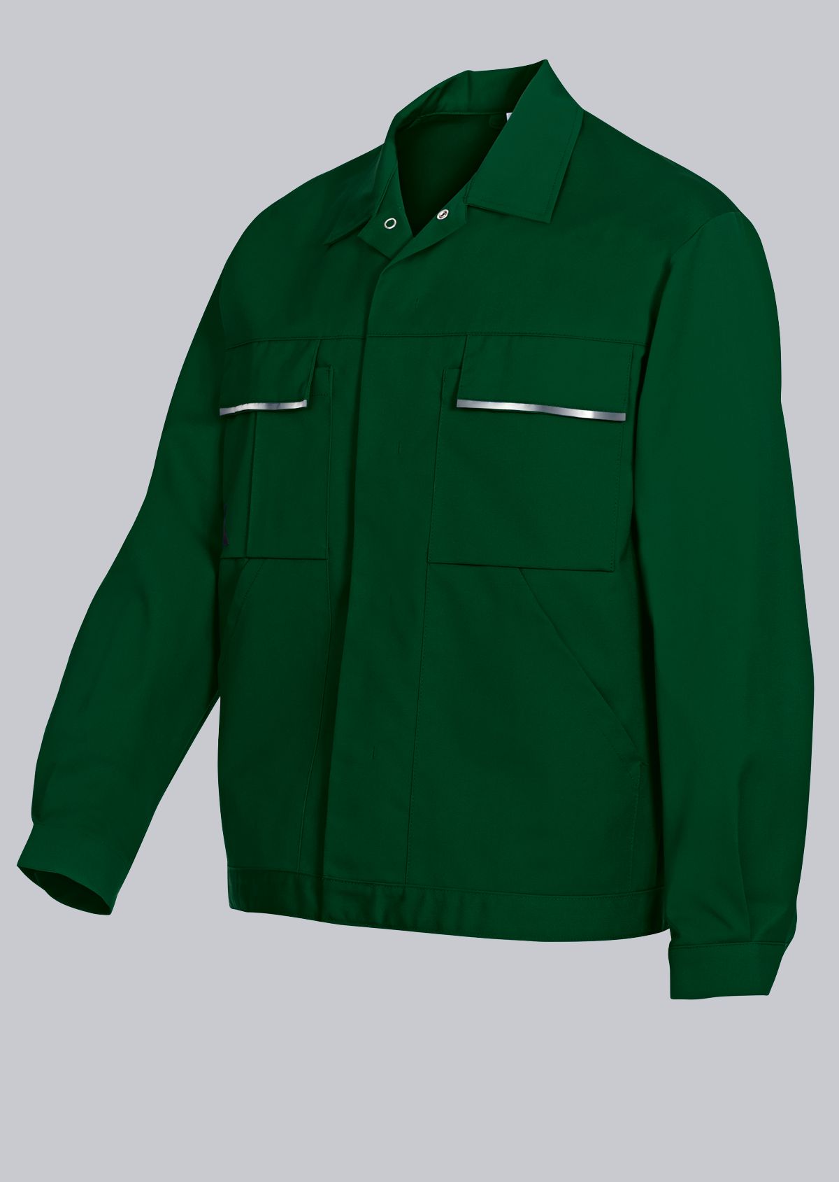 1602-559-74_BP® Werkjack met blinde knopen_middelgroen_Cover afbeelding