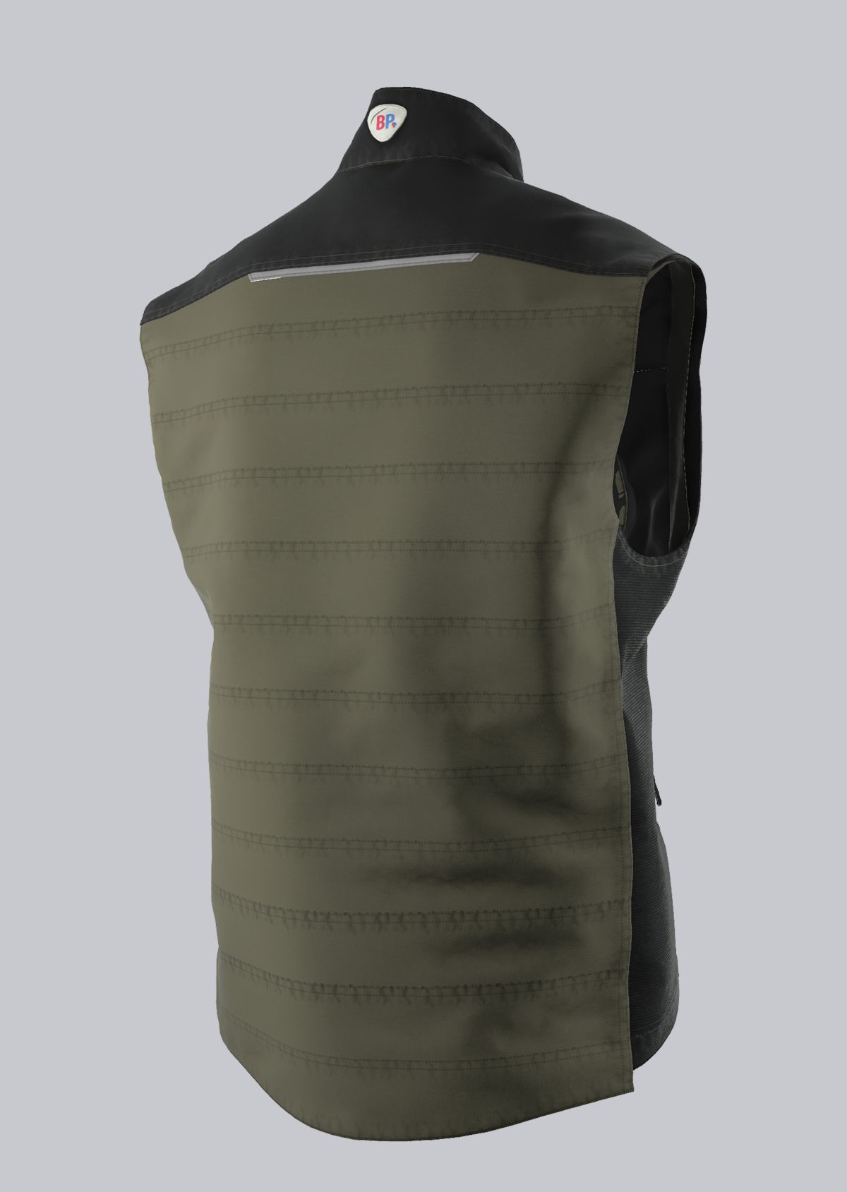 BP® Robuust gewatteerd gilet olijf/zwart Thumbnail 1