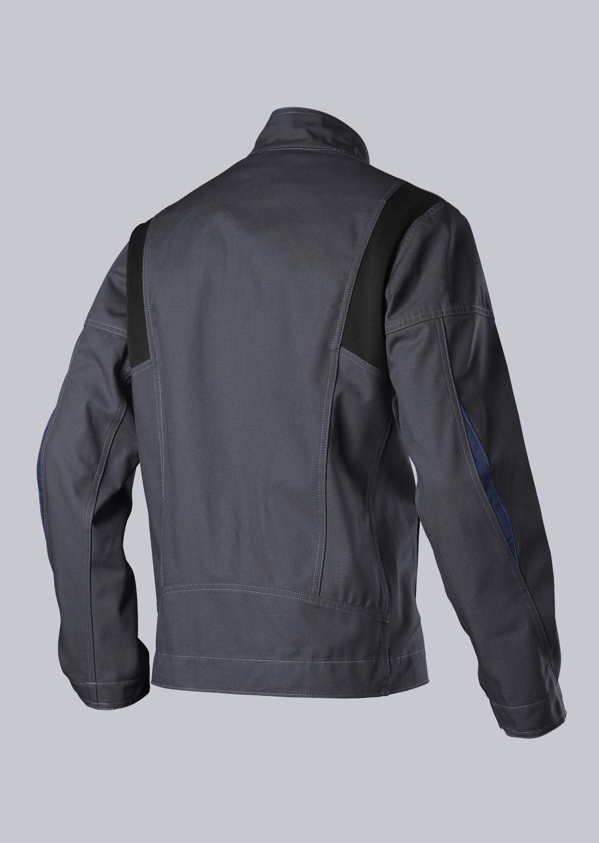 1795-720-56_BP® Veste de travail avec boutons dissimulés_anthracite/bleu nuit_image 2