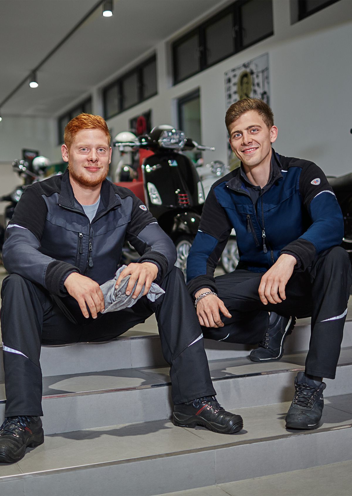 1980-570-56 BP® Lightweight slim work trousers anthracite Thumbnail 2