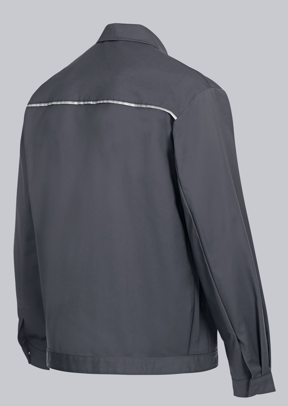 1602-559-53 BP® Veste de travail avec boutons dissimulés gris foncé Thumbnail 1