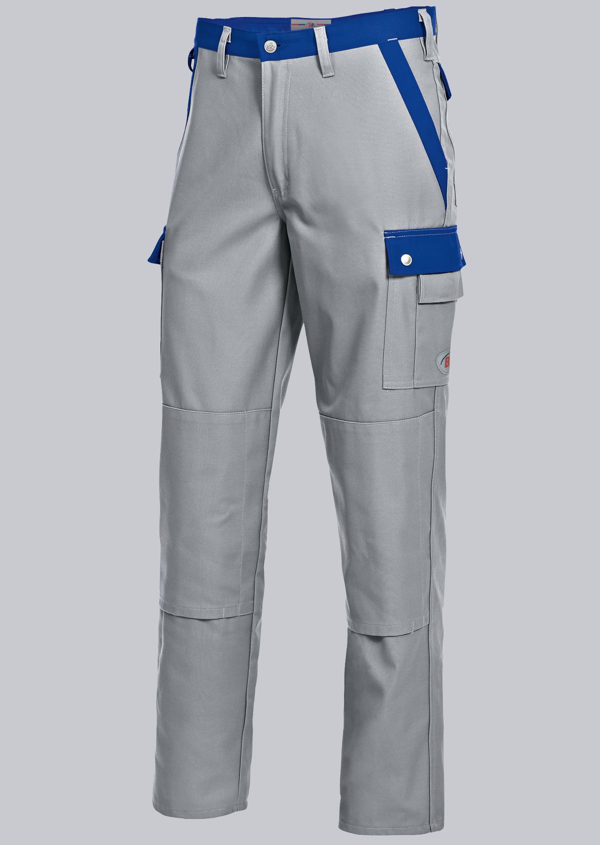 1815-720-51_BP® Komfort-Cargohose mit Kniepolstertaschen_hellgrau/königsblau_Cover Bild