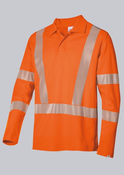 BP® Warnschutz Poloshirt in orange nach UV-Standard 801.