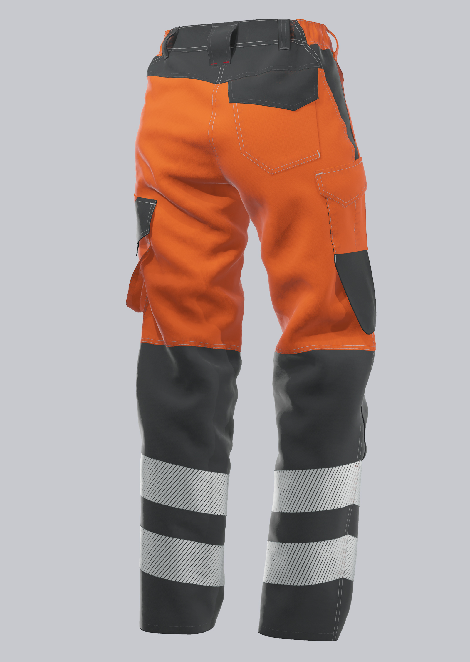 2246-840-6556 BP® Women's lightw. multi-standard high visibility APC2 trous warning orange/anthracite Thumbnail 1