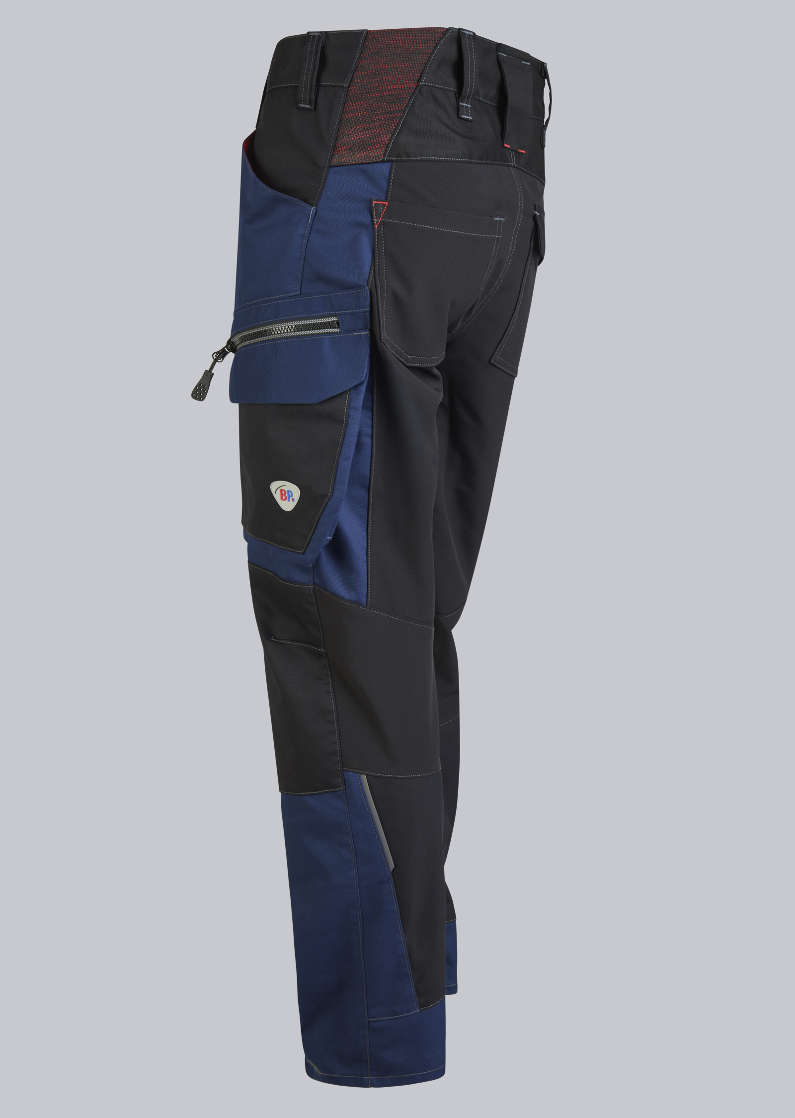 BP® Pantalon de travail hybride léger bleu nuit/noir Thumbnail 2