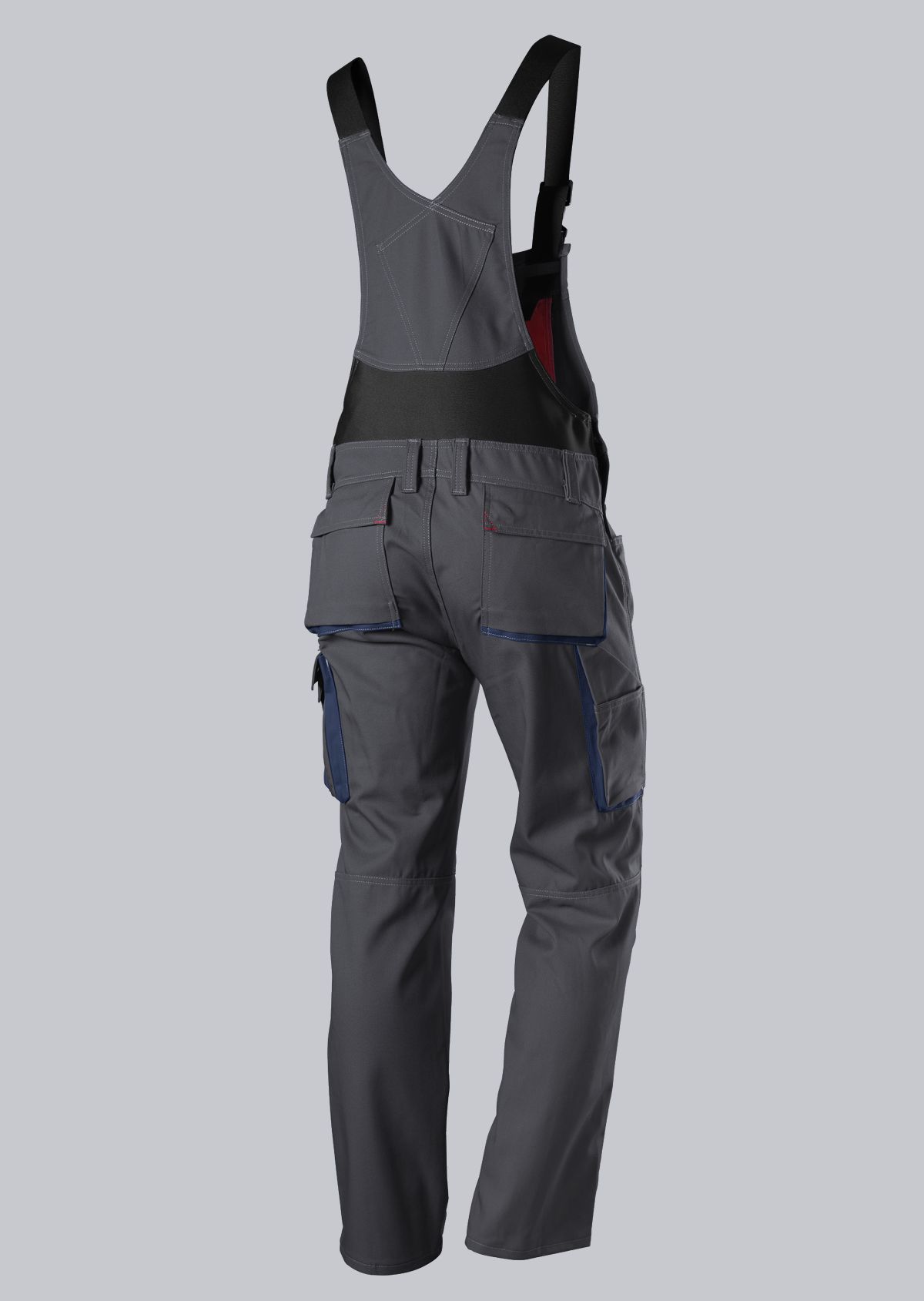 1798-720-56 BP® Cotte à bretelles confort anthracite/bleu nuit Thumbnail 1