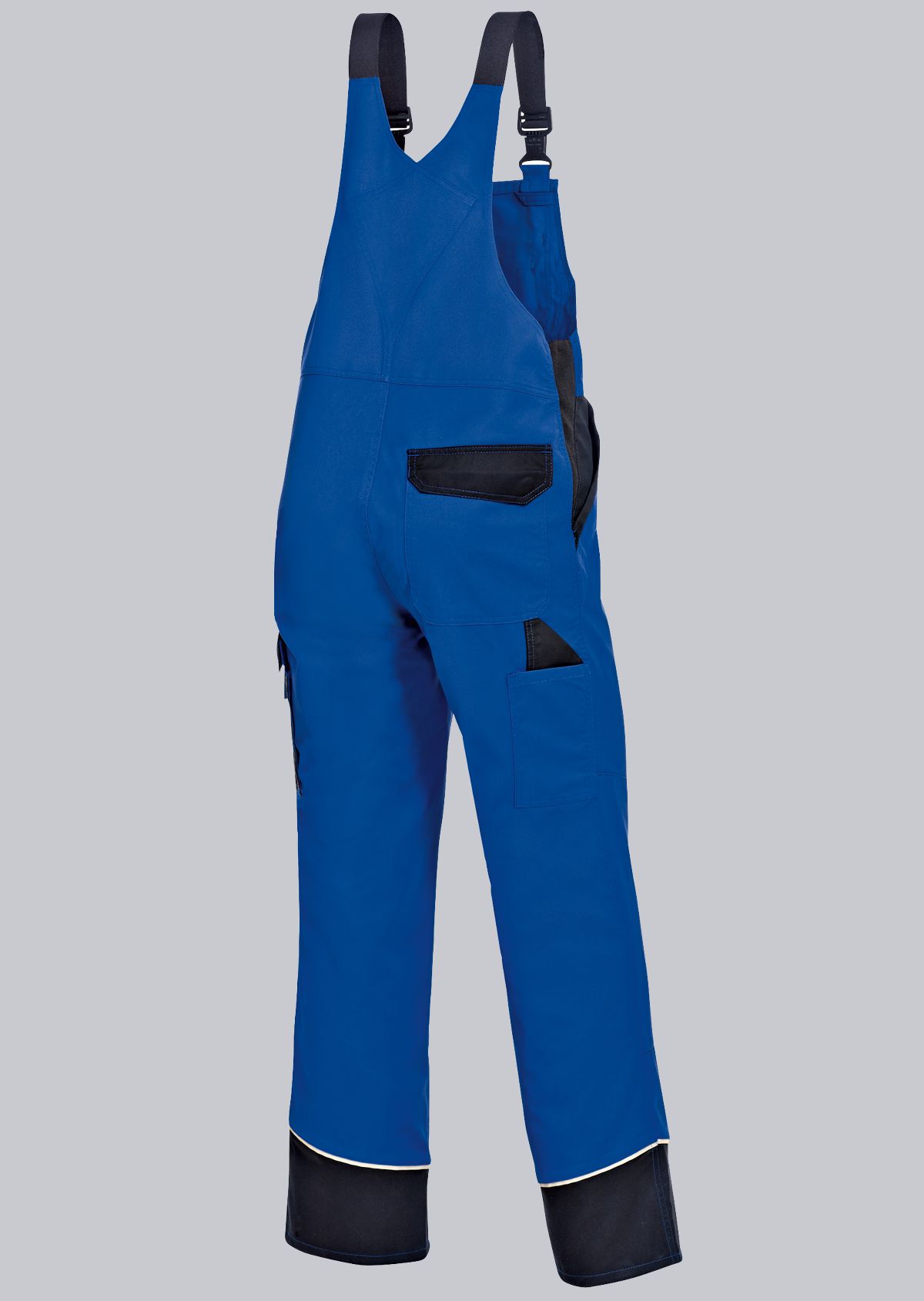 1608-559-13_BP® Bib & brace with concealed buttons and knee pad pockets_royal blue/black_Image 2