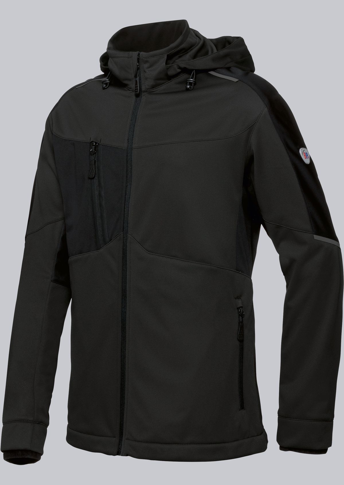 BP® Leichte Stretch-Softshelljacke schwarz Cover Bild