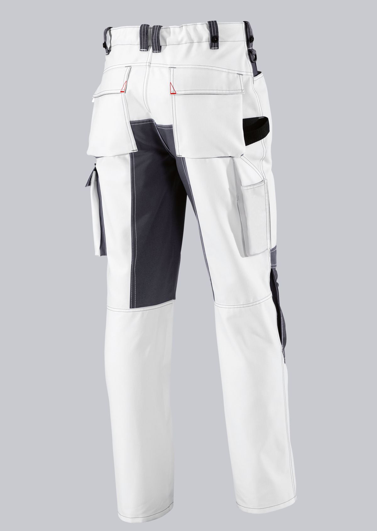 1789-555-21_BP® Pantalon de travail résistant avec genouillères_blanc/gris foncé_image 2
