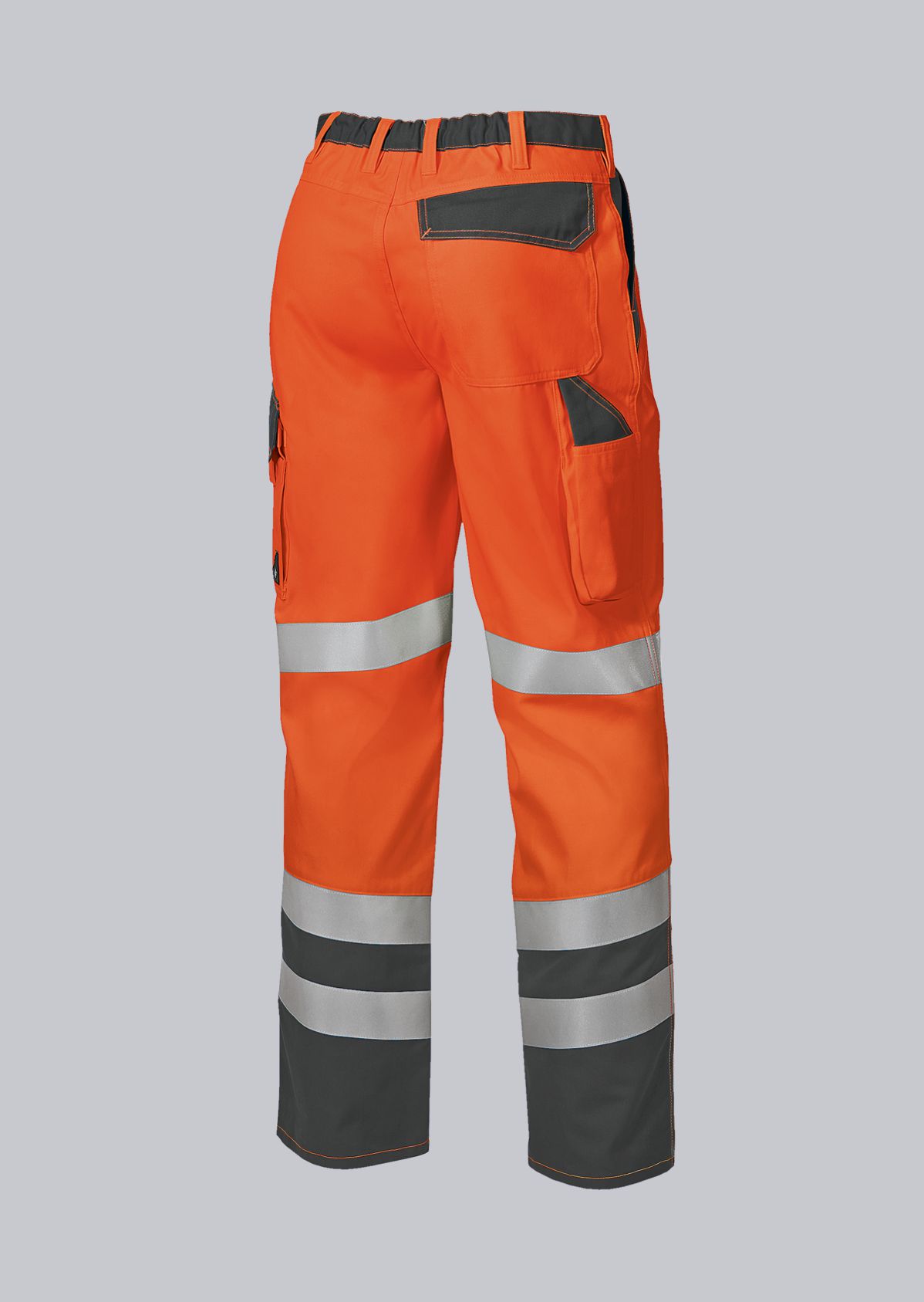 2010-845-8553_BP® Pantalon à haute visibilité avec genouillères_orange haute visibilité/gris foncé_image 2