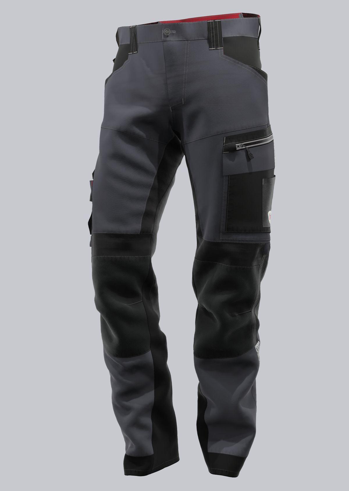 BP® Pantalon de travail hybride léger avec genouillères anthracite/noir Photo principale