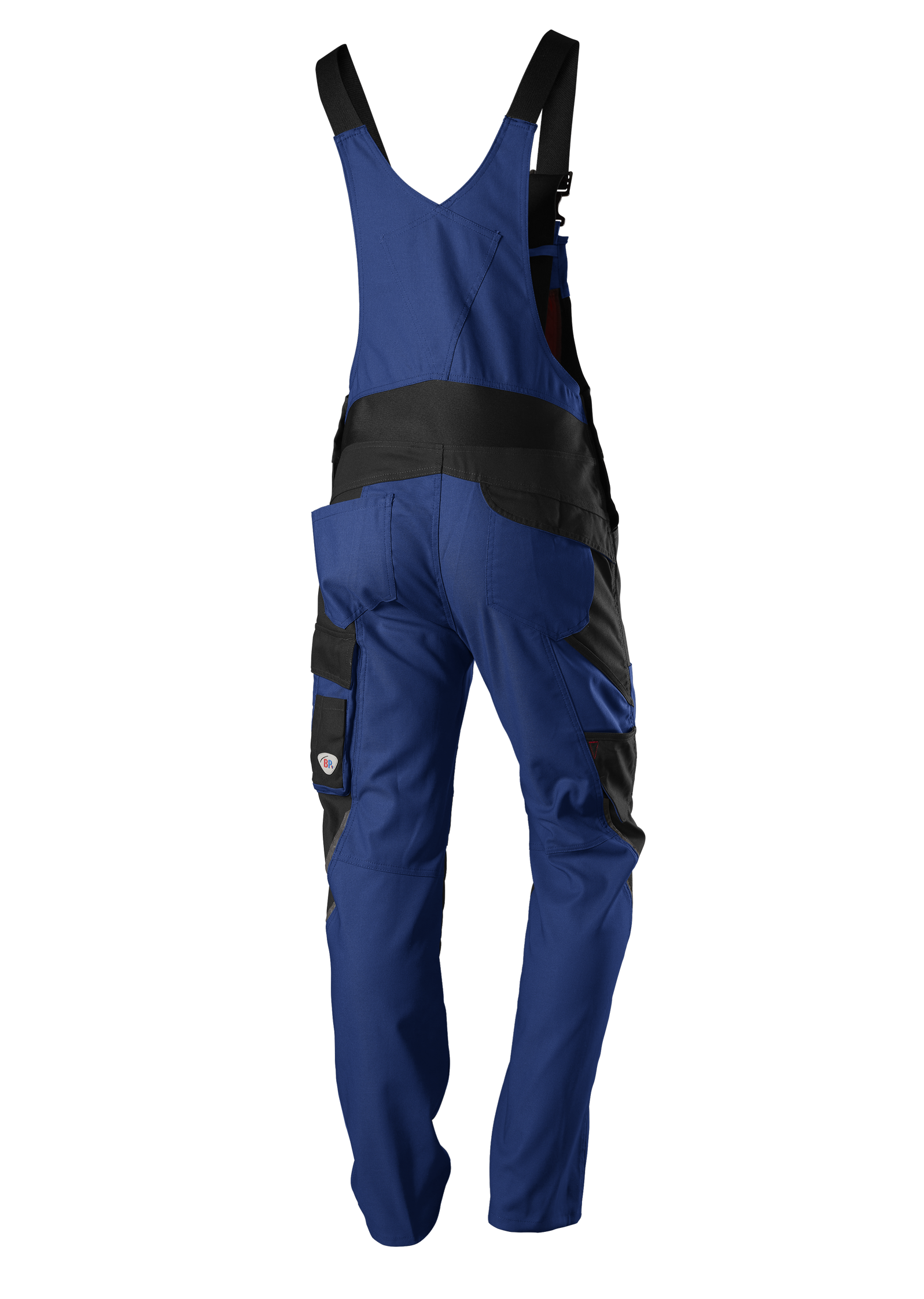 1821-565-1332 BP® Robuste Latzhose mit Kniepolstertaschen königsblau/schwarz Thumbnail 2