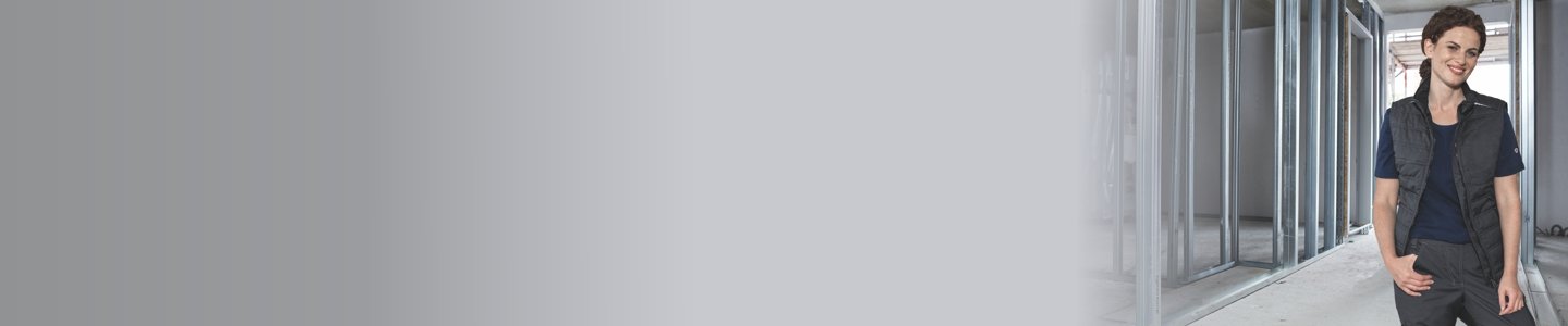 Banner mit Handwerkerin in BP® Arbeitskleidung.