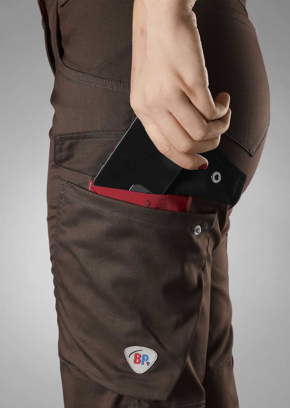 1961-570-0048 BP® Leichte Arbeitshose für Damen braun Thumbnail 2