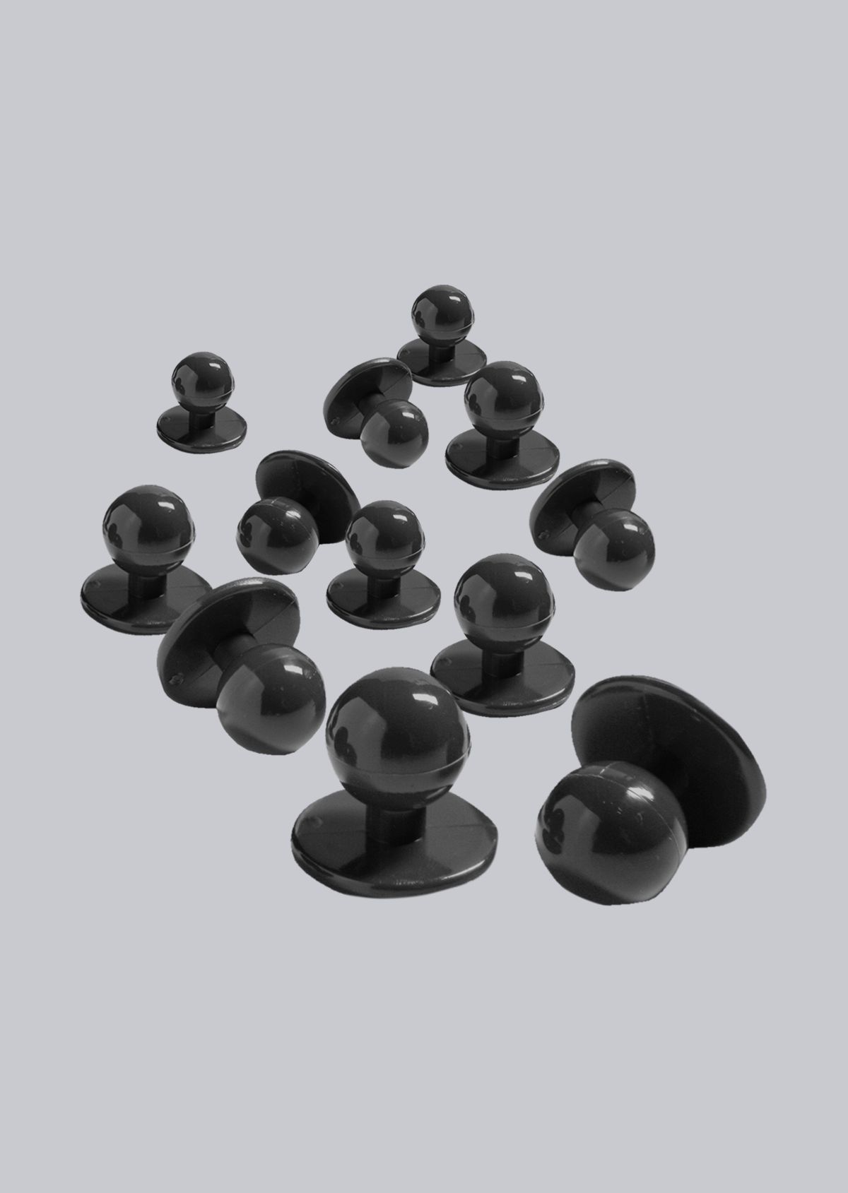 1031-003-32 BP® Bolknopen zwart Thumbnail 1