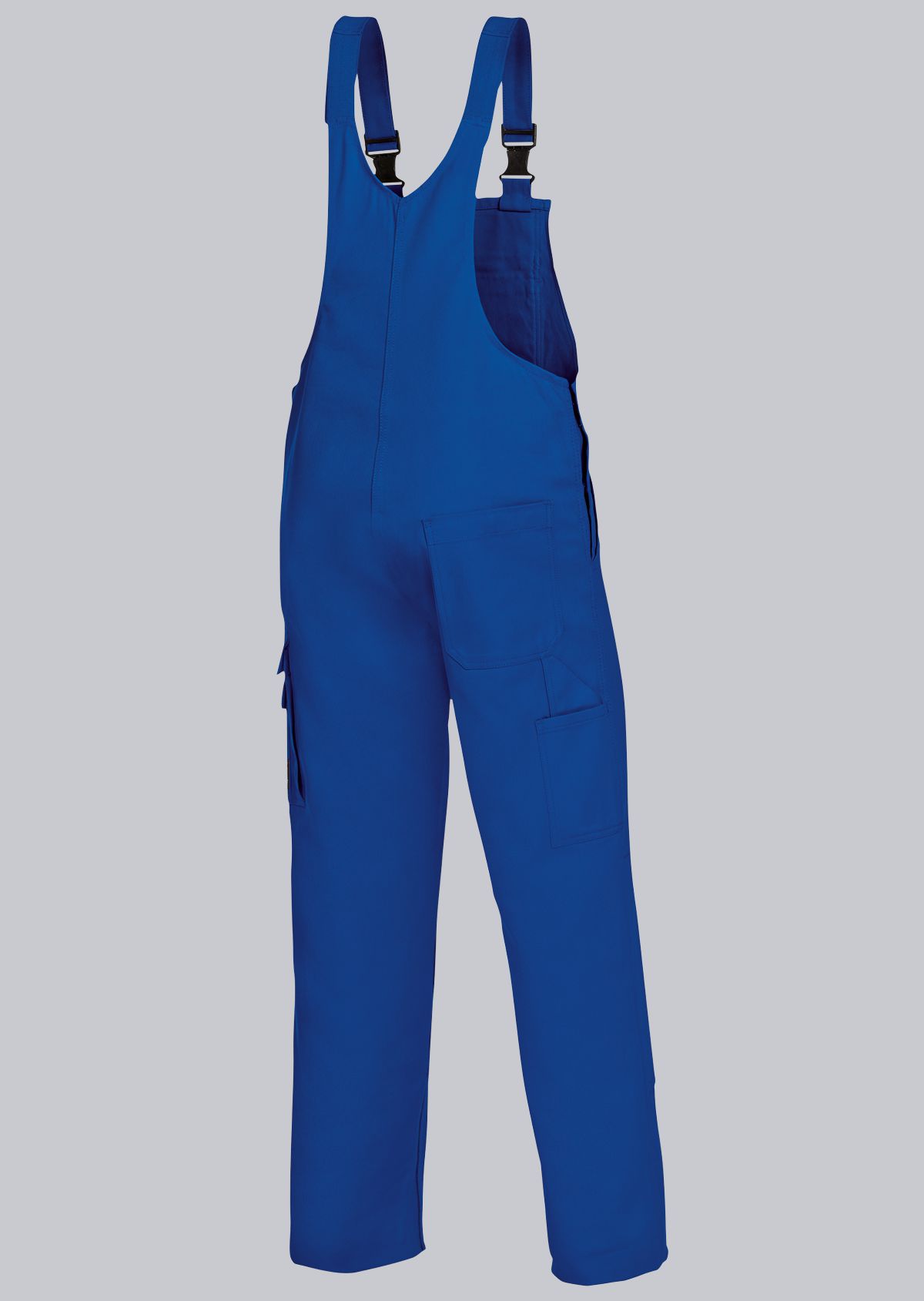 1482-060-13 BP® Cotte à bretelles basic en coton avec genouillères bleu roi Thumbnail 1