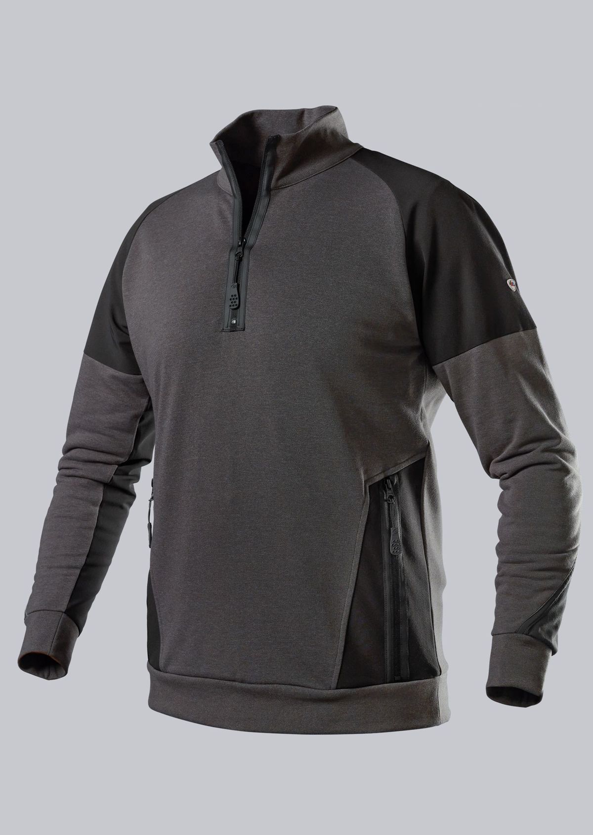 1828-293-5632_BP® Sweatshirt-Troyer_anthrazit/schwarz_Cover Bild