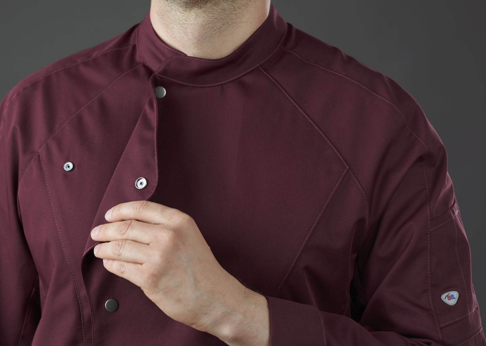 1533-435-0825_BP® Leichte Kochjacke für Herren_barolo_Bild 3