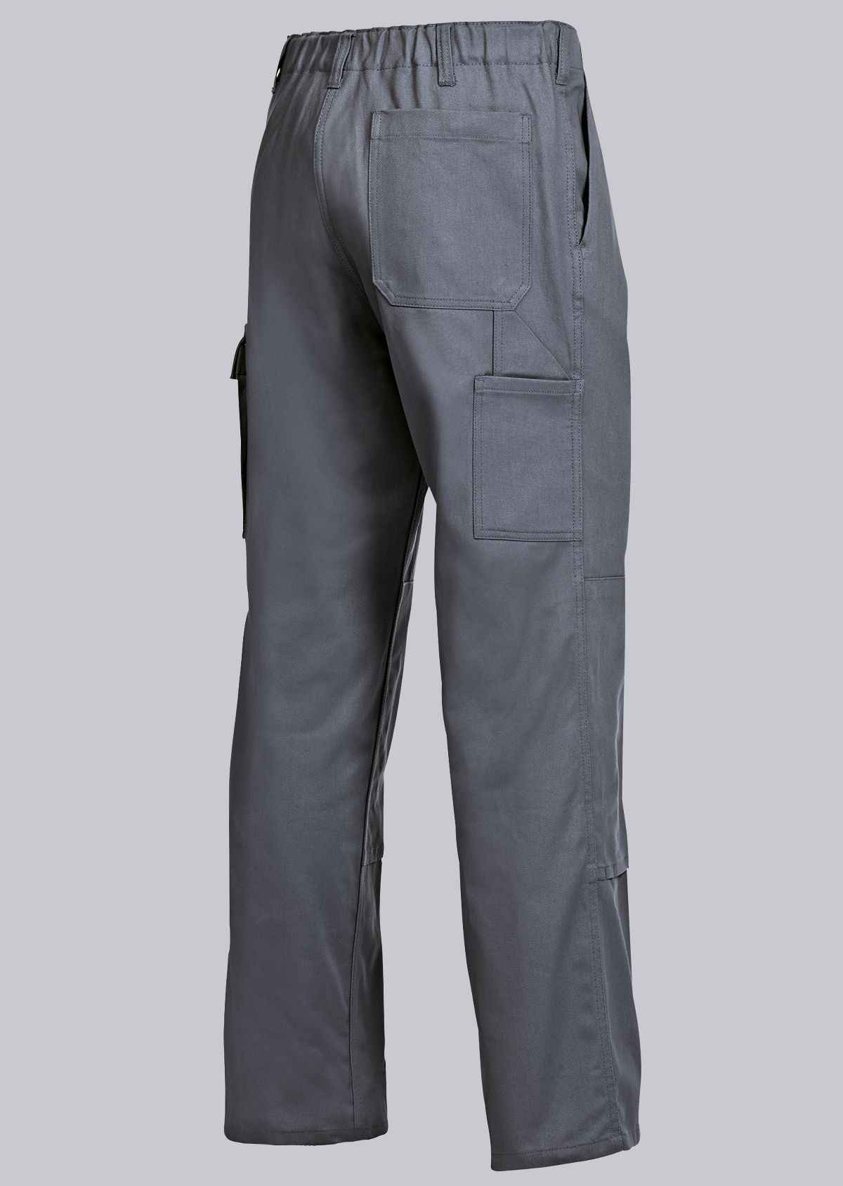 1486-060-53 BP® Cotton basic work trousers with knee pad pockets dark grey Thumbnail 1