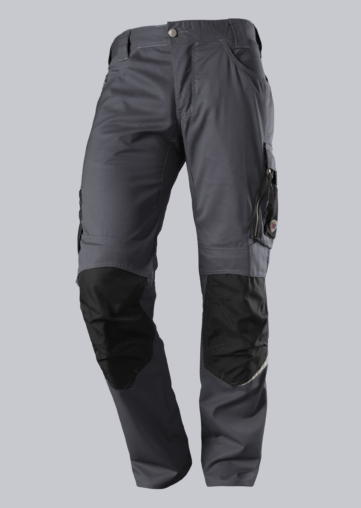 BP® Leichte Arbeitshose mit Kniepolstertaschen anthrazit/schwarz Cover Bild