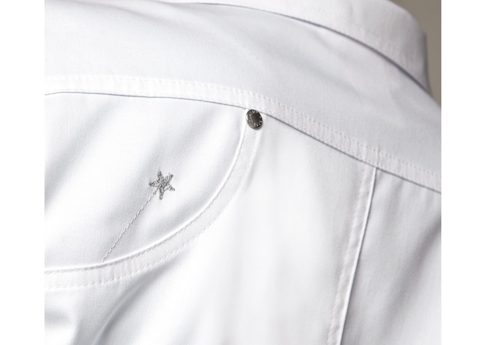 BP® Blouse stretch femmes blanc Thumbnail 2