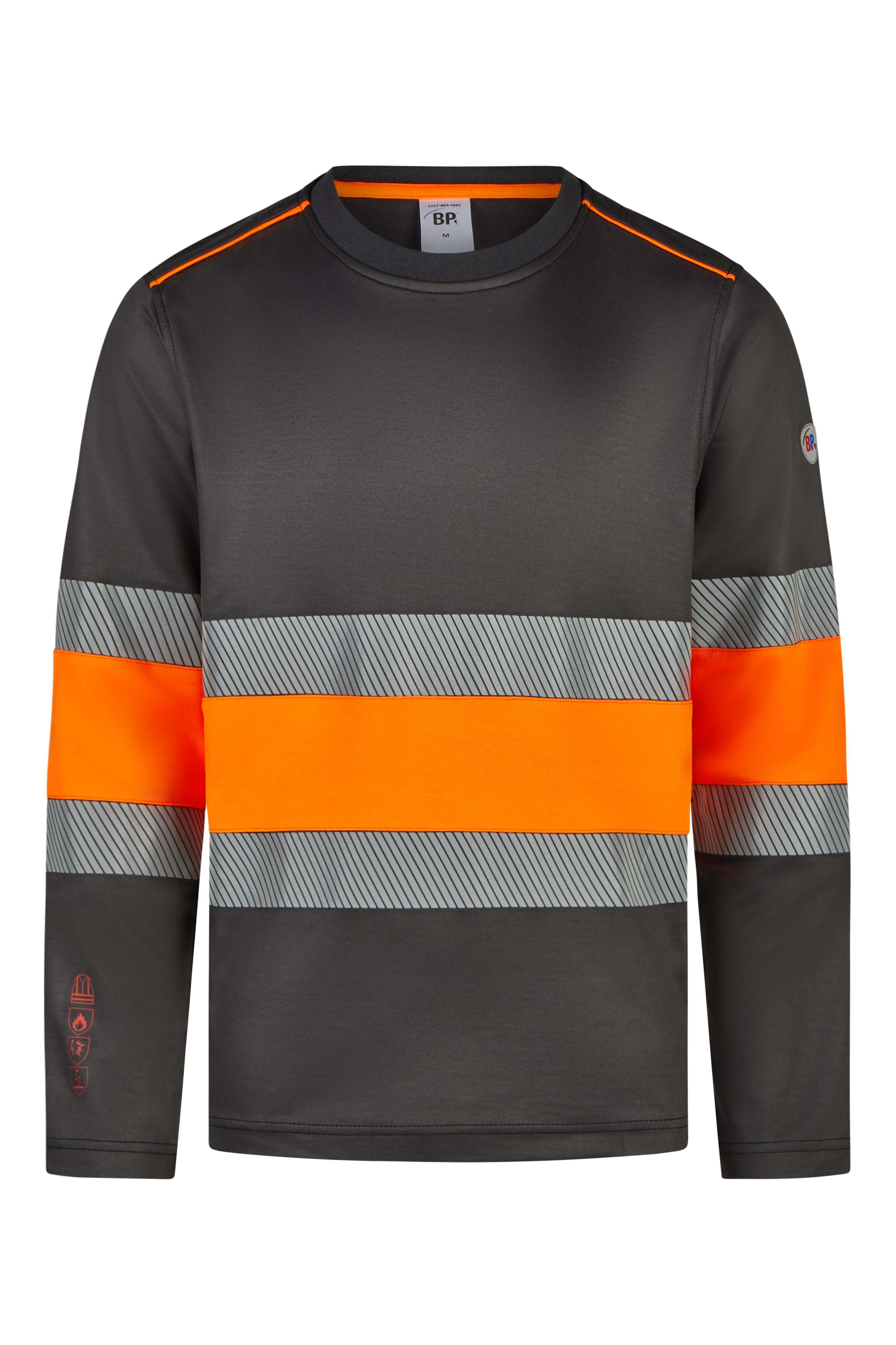 BP® Multinorm-Langarmshirt APC1 mit Warnschutzklasse 1 2227-863-5665_BP® Multinorm-Langarmshirt APC1 mit Warnschutzklasse 1_anthrazit/warnorange_Cover Bild
