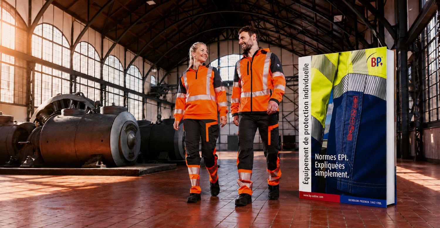 BP® Normenratgeber zwischen 2 Arbeitern in PSA.