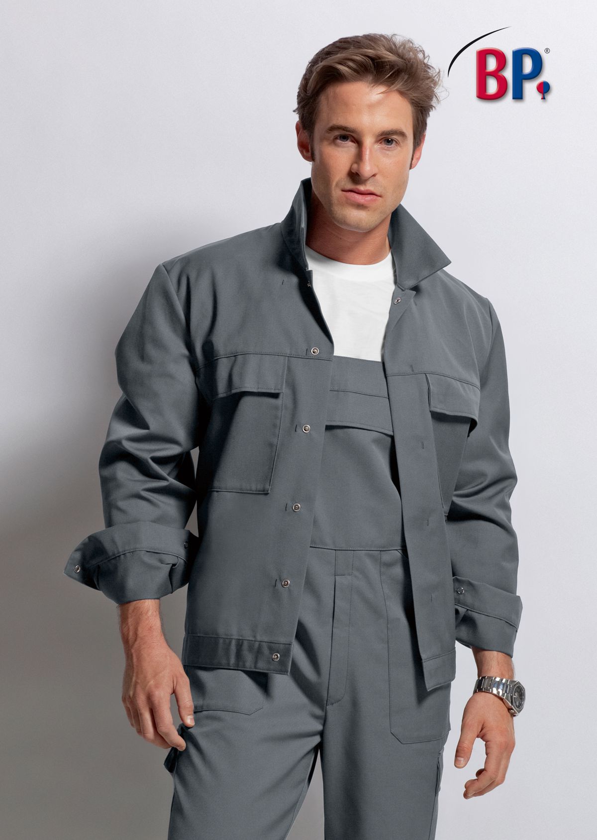 BP® HACCP-Arbeitslatzhose für Sie & Ihn dunkelgrau Thumbnail 1